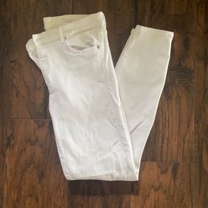 Gap White Skinny Jeans Size 30 Tall
